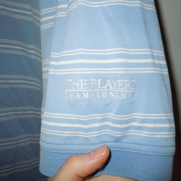 The Players Championship TPC Sawgrass Oxford Golf Polo Shirt Mens XL Blue White - Picture 7 of 10